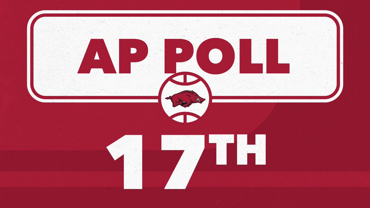 RazorbackMBB's tweet photo. 20 in the net
17 in the poll
4 on the seed line
1 in ur heart https://t.co/mb58nEfQVe