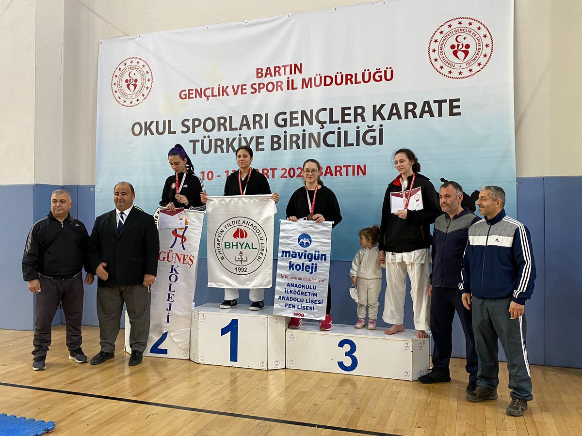 Okul Sporlari  Gencler Karate Turkiye musabakalari nda TURKIYE BIRINCISI olan öğrencimiz Iklim SEVVAL i tebrik ediyor danışmanlık eden Beden Eğitimi Öğretmenimiz Hasan ÖMEROGLU na teşekkür ediyoruz. 
<a href="/istanbulilmem/">İstanbul İl Millî Eğitim Müdürlüğü</a> 
<a href="/memleventyazici/">Levent Yazıcı</a> 
<a href="/Beylikduzu_mem/">Beylikdüzü İlçe Millî Eğitim Müdürlüğü</a> 
<a href="/Yafesbakirci/">Yafes Bakırcı</a>