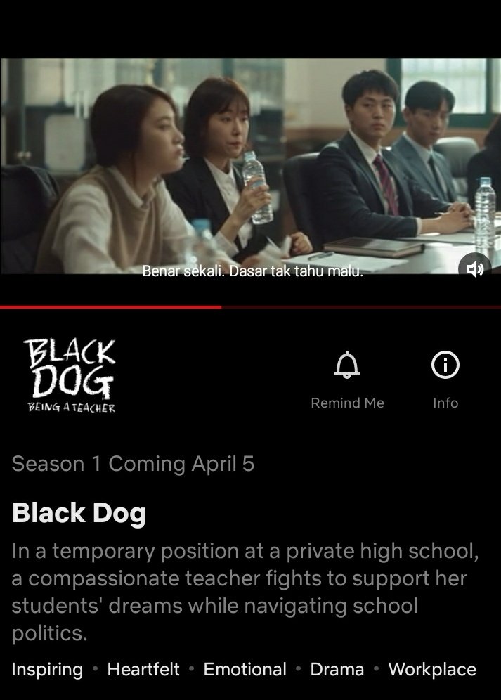 puffgureum's tweet photo. akhirnyaaaaaa black dog bakalan ada di netflix https://t.co/7DbPlgliAq