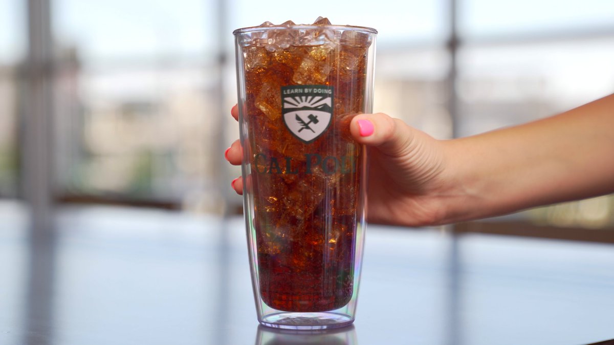 insidecalpoly's tweet photo. Let's talk about cups for this week's #MondayMatter. Yes, cups. Campus Dining used 75,000 fewer cups last year by adopting valid-fill technology at fountain drink machines and giving reusable tumblers to all first-year students.
#CalPoly https://t.co/39Z1DGytwM