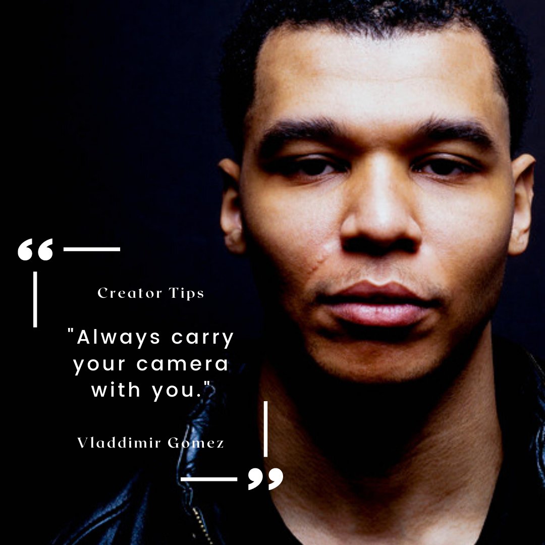 BlackbirdFest's tweet photo. 🎥 "Always carry your camera with you," says director Vladdimir Gomez (Black Lives What's The Matter) when asked what advice he has for new filmmakers.

#filmtips #advice #filmmaking #director #blackbirdfilmfest https://t.co/V5bkmeIwG4