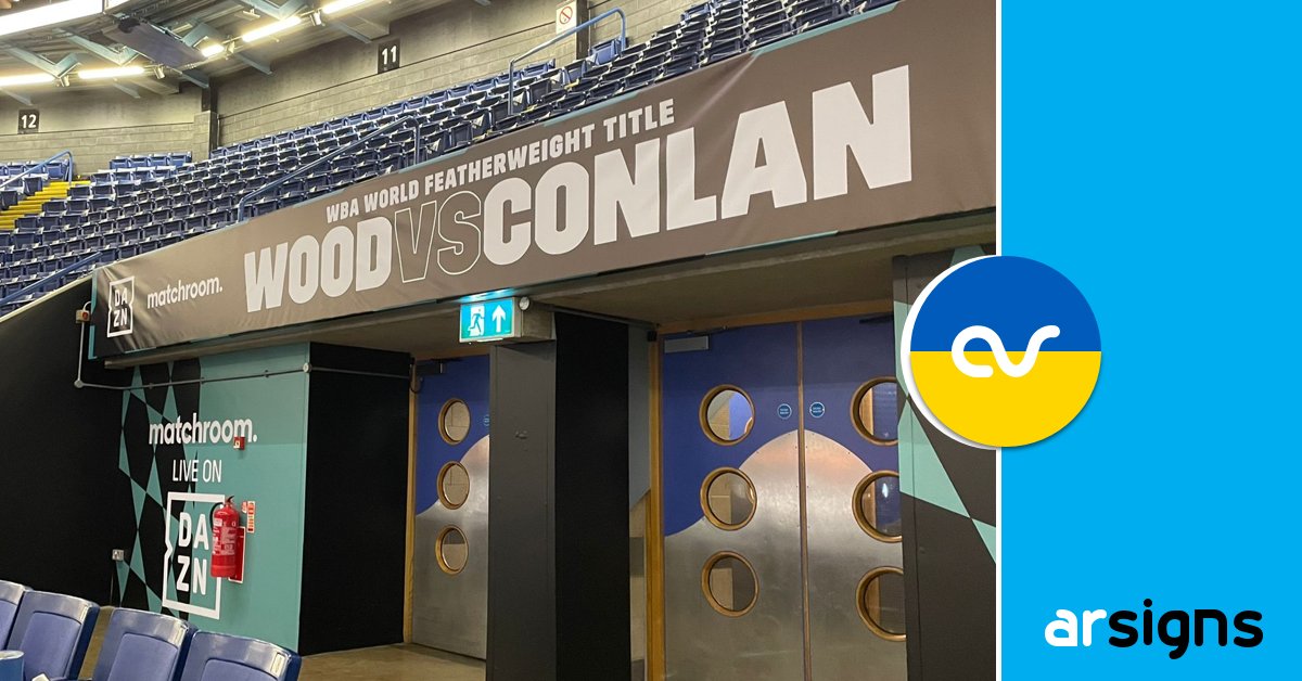 ArSigns's tweet photo. Huge congratulations to #Gedling's @itsLeighWood for retaining his WBA Featherweight title. 

Great for us to be on the big stage working on the #graphics for this fight with @nottinghamarena  - they put on one heck of a show!

#showgraphics #vinylgraphics https://t.co/7hKgNFSkza