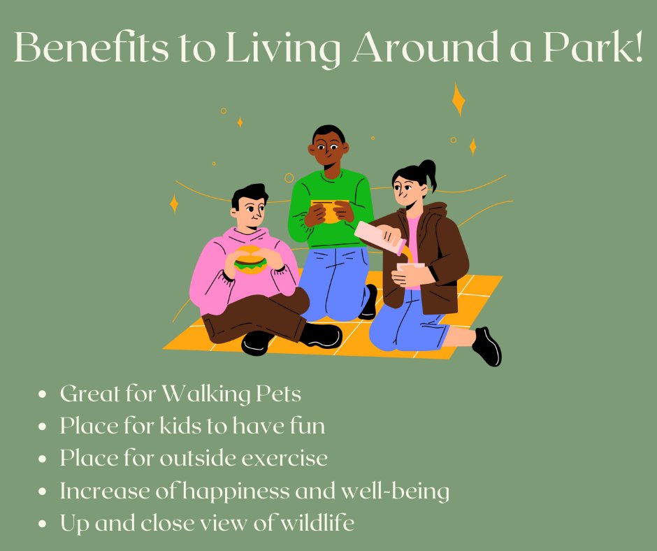 DaymarkRealty's tweet photo. People will spend more time outdoors as we approach the first day of spring. Remember, there are benefits to living next to a community or neighborhood park! Daymark is here to help the outdoor lovers, see our reasons below: https://t.co/LjRQWis6ql