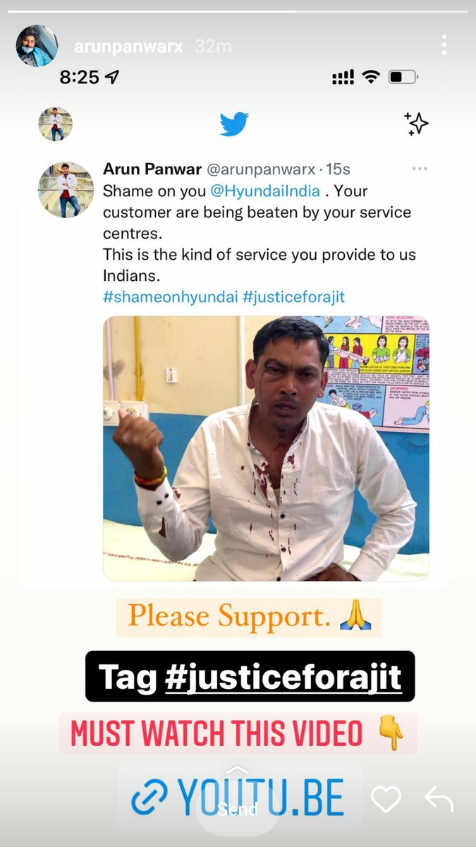arpitmalik005's tweet photo. #justiceforajit  The hundyai dealership beat the customer https://t.co/8RlDLGAiNq