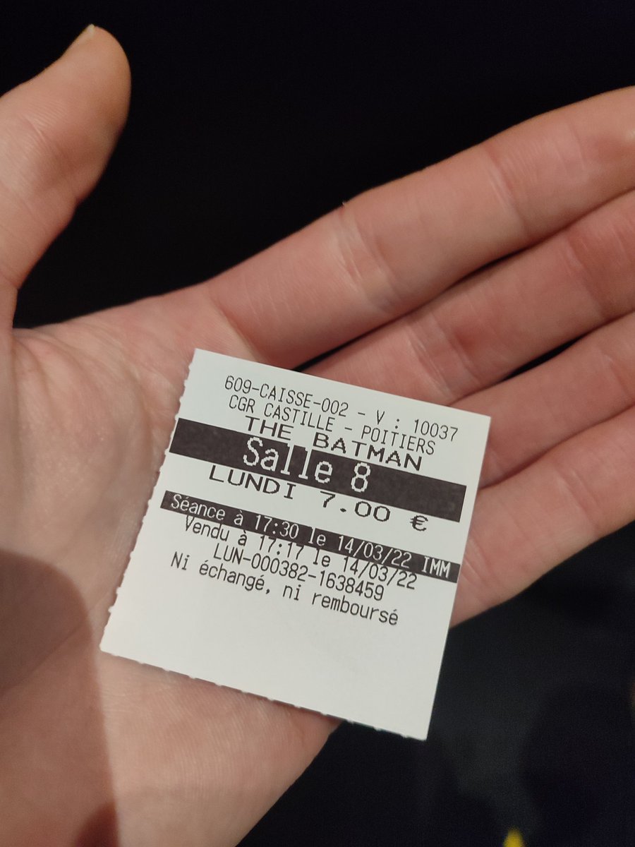 En salle au #CGR de #Poitiers pour #Batman #TheBatmanMovie