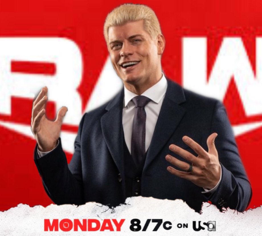 Ritamrakshit516's tweet photo. If @CodyRhodes comes to #WweRaw tomorrow, I am gonna give free shoutout to everyone who likes this tweet or retweets it! https://t.co/ofX9Fyilnc