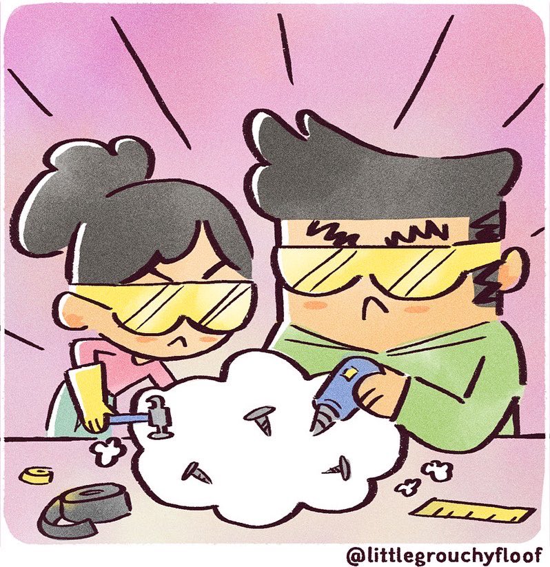 littlegrouchyf1's tweet photo. How we stopped a cat food thief: Brainstorming catfoodthief-proofing the #Surefeed (part 1 of 2)
.
#catcomics #comic @SurePetcare https://t.co/5gKLInHNaN