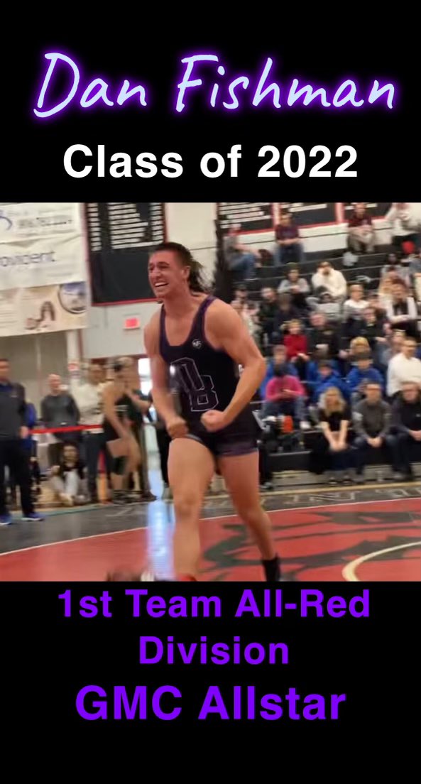 Congratulations to senior captain Dan Fishman on being named <a href="/GMCWrestling/">GMCWrestling</a> Red Division First Team and GMC All Star! <a href="/DiMino_AD/">Dan DiMino</a> <a href="/ob_kosb/">KOSB</a> @OBSupCittadino #GoKnights