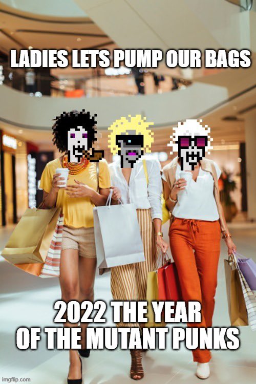 8BallPirate's tweet photo. πThe ladies are out pumping their bags spending $MCoin π@MutantPunksNFT #MutantPunksNFT Look like they are getting ready for a trip ! Probably nothing though right #NFTs #NFTCollection #nftcollectors #NFTCommunity #DEFI #MutantCoin https://t.co/bvtRNdtYIX