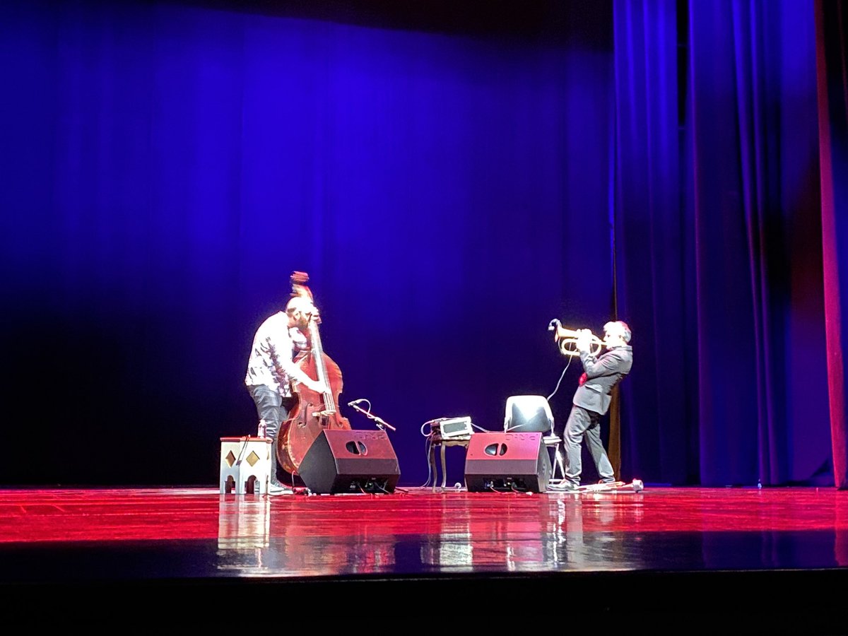 ItalyinIran's tweet photo. 🎶 Delicate and inspiring performance on jazz notes by 🇮🇹 Paolo #Fesu 🎺 &amp; Marco #Bardoscia 🎻 tonight at the #Vahdat Hall in cooperation with #Roudaki Foundation.
A tribute to #Italy #Iran friendship and global peace, that marks the new #Persian year! https://t.co/QefC1sVW8c