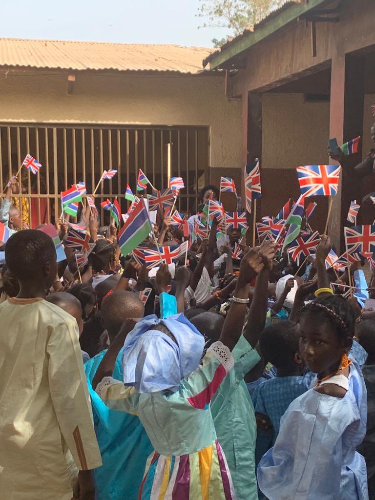 UKinTheGambia's tweet photo. To mark #Commonwealth Day, @DBelgroveFCDO visited one of the schools celebrating &amp; was delighted to see children in their traditional atire celebrating diversity &amp; 70 years as a member of the #Commonwealth
@commonwealthsec https://t.co/LbQhAMJCYq