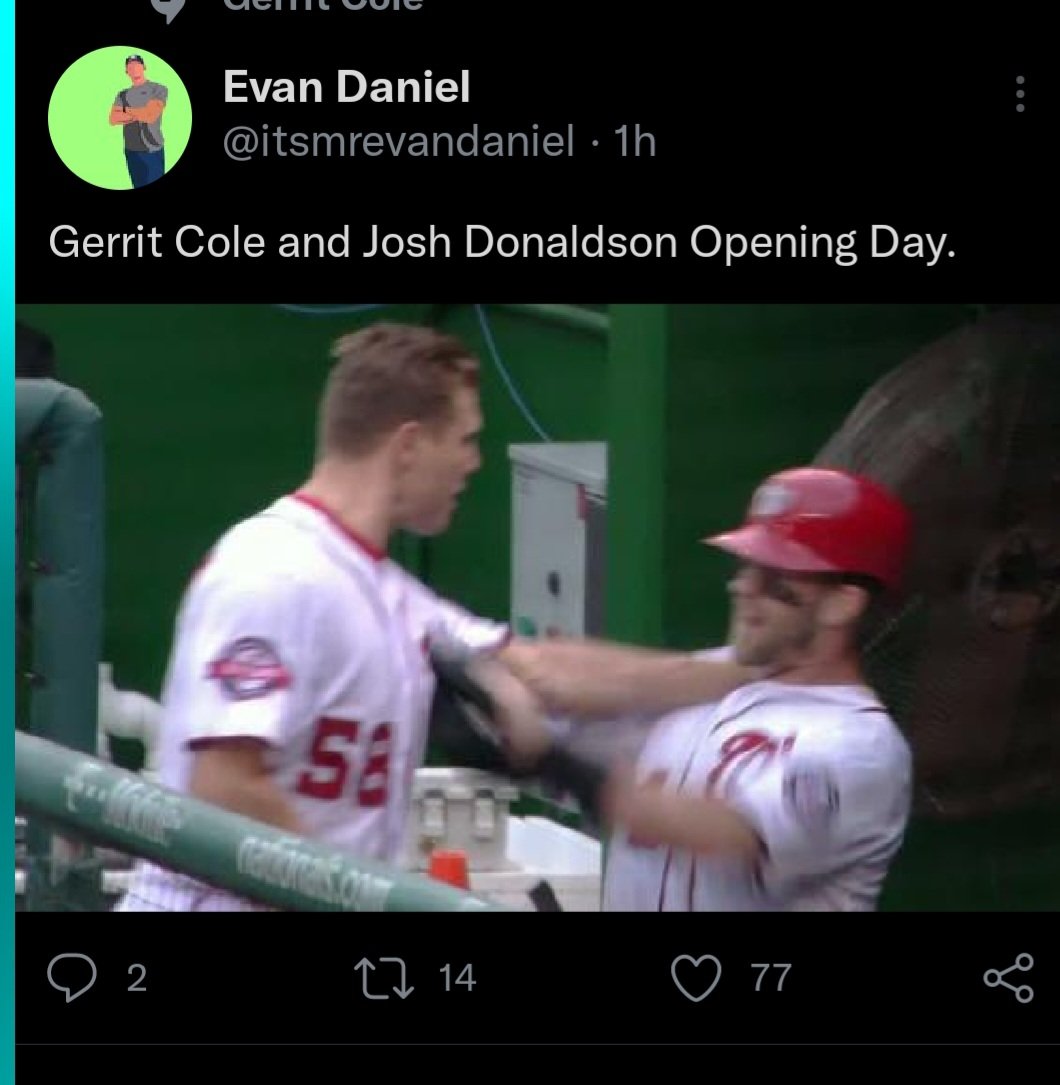 ClarkPartyOfOne's tweet photo. @Ty_Nielson_33 @TalkinYanks @BryanHoch https://t.co/Zyigboy4E2