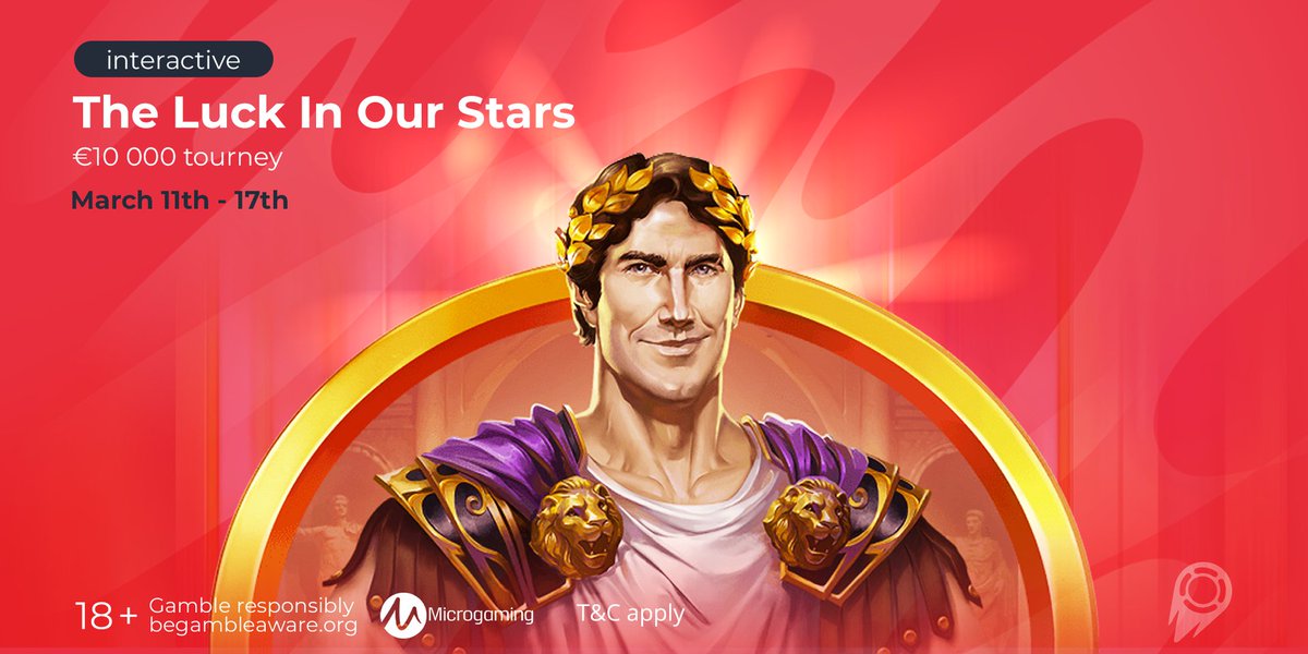 SlotV_com's tweet image. Microgaming invites you to participate in the new tourney - Under The Lucky Stars 😍
Play the Tourney's slots with a € 0.40 min. bet, collect the points and take a chance to win a cash prize 😎
The tourney will last till March 17 🙌

18+ Play Responsibly
begambleaware.org