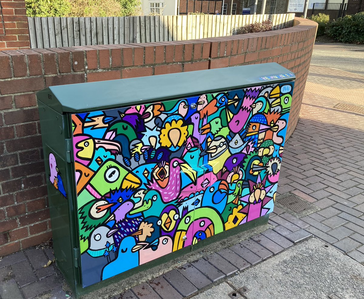 Simon Minas-Bound (@simonbound) on Twitter photo Great to see the first cabinet for “Art is Calling” a project updating <a href="/WeAreOpenreach/">Openreach</a> cabinets with public art as part of the streets alive #acefunded project <a href="/BasingstokeGov/">Basingstoke Council</a>
<a href="/kevmunday/">Kev Munday</a> local artist is hard at work in Basingstoke.
#LoveBasingstoke Great to see the first cabinet for “Art is Calling” a project updating <a href="/WeAreOpenreach/">Openreach</a> cabinets with public art as part of the streets alive #acefunded project <a href="/BasingstokeGov/">Basingstoke Council</a>
<a href="/kevmunday/">Kev Munday</a> local artist is hard at work in Basingstoke.
#LoveBasingstoke
