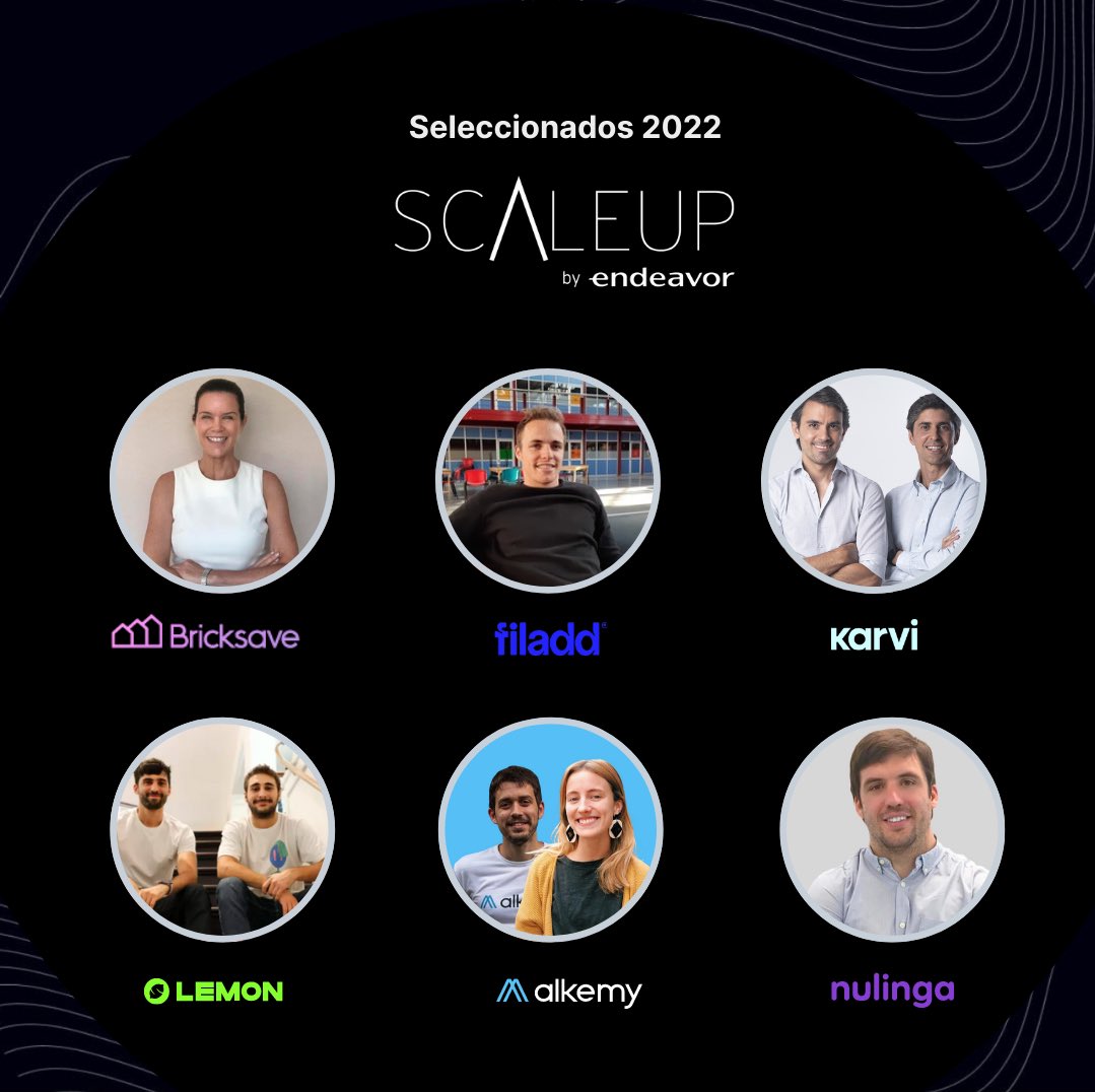 🤩Muy felices de anunciar a los emprendedores seleccionados de nuestro programa #ScaleUp 2022, donde los acompañaremos a escalar sus #startups durante los próximos meses🚀 ¿Les gustaría conocer más en profundidad a cada compañía? 👀