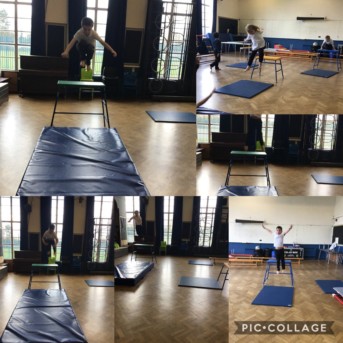 Jumping, bouncing, landing! It’s Britain’s new Olympians 🤸‍♀️we can tuck jump, we can straddle jump, we can straight jump!