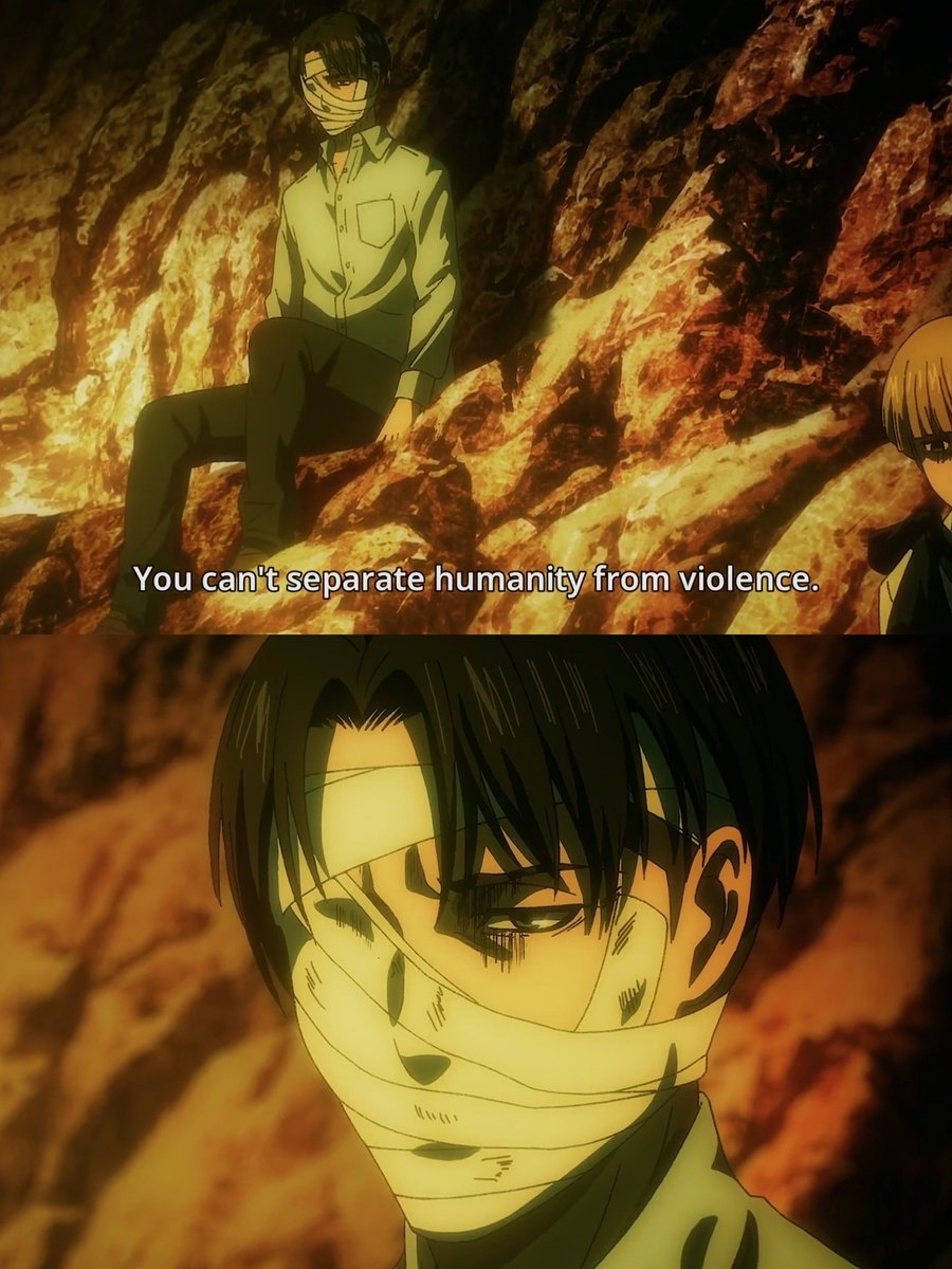 krishnadpal's tweet photo. those words are so true that even Levi realised it too...💯
#AttackOnTitan https://t.co/GVfjufqzpX