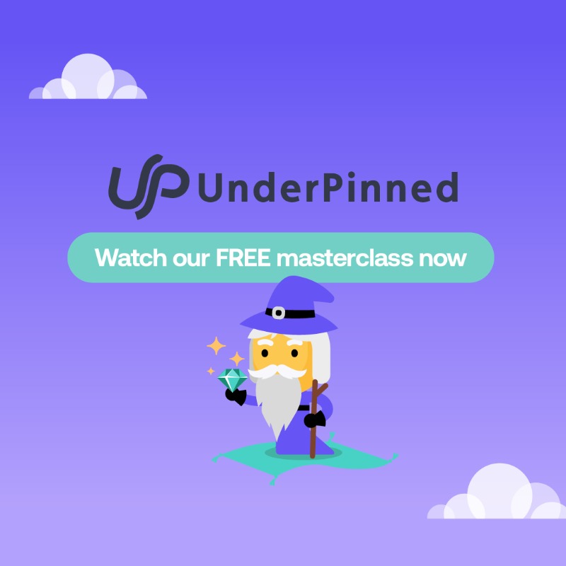underpinnedapp's tweet photo. Press start on your freelancing career and learn how to make money doing what you love with our FREE masterclass. #LevelUP