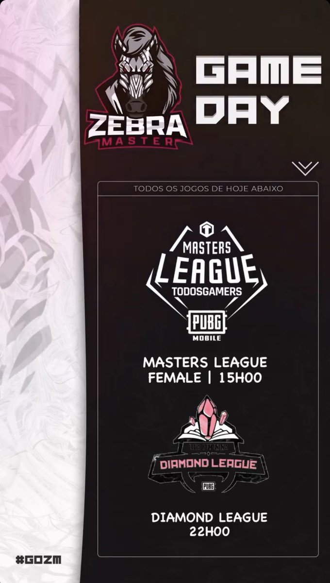 zebramastergg's tweet photo. E hoje vamos de MASTERS LEAGUE, tanto nossos meninos quanto nossas meninas, boraaaaaa!
#MASTERSLEAGUE
#goZM https://t.co/M2Ghfl26uI