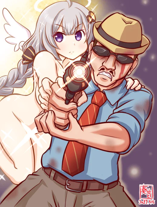 撃ち貫け!愛の銃弾!!

恋人の仇を討ち、さらにインポスターとタイマンしてラバーズ勝利をもぎ取った凪尾さんカッコイイ…!!

ふにんがす3/14分 15人MOD回より
凪尾さん→@naoreisen
じょかあきさん→@jokaaki

#AmongUs #ふにん画す #支援絵 