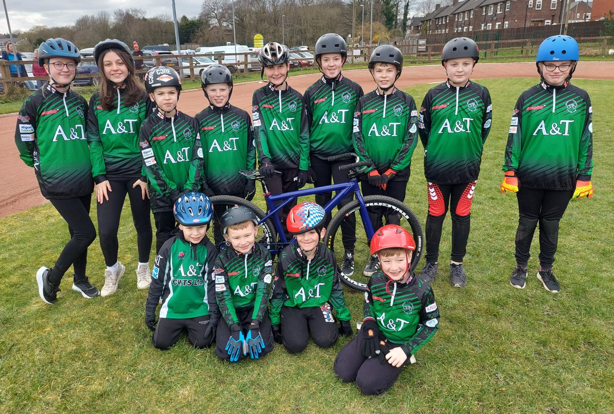 aandtcycling's tweet photo. Astley &amp; Tyldesley made it 3 wins out of 3, in the opening North &amp; Scotland Cycle Speedway League meeting of the season, at Bury, on Sunday! A&amp;T christened their new race jerseys in fine style 🚴‍♂️🚴‍♀️🚴💚💚💚 https://t.co/XKIthGSRS1