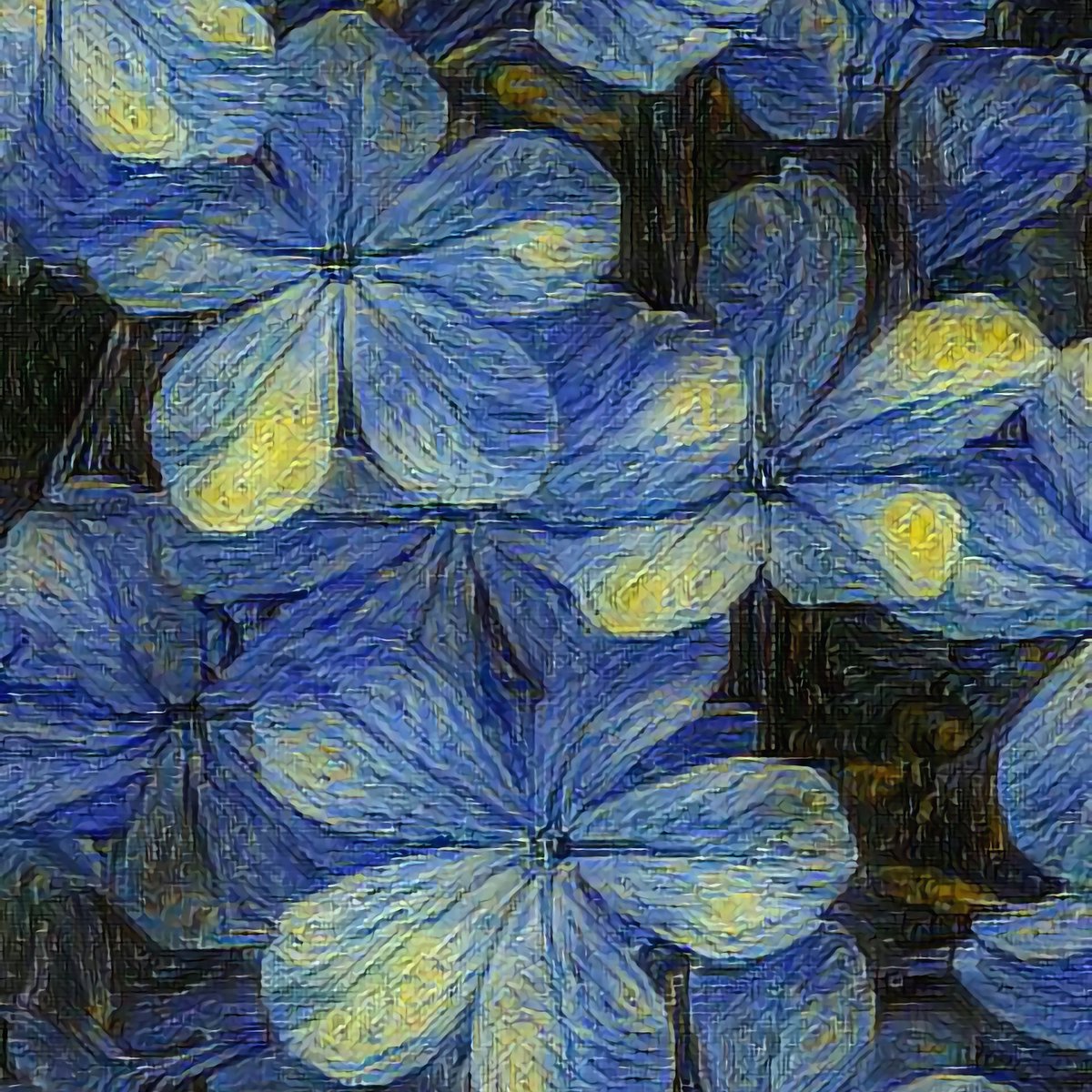 Dreamy flowers in Van Gogh style for spring🎨 #EatPrintLove #DesignInspiration