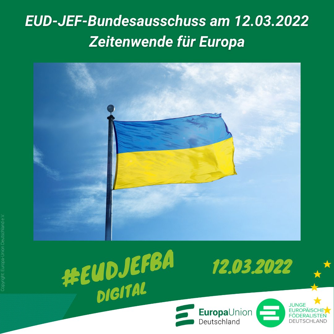 Der Angriffskrieg Russlands auf die #Ukraine war bestimmendes Thema des gemeinsamen Bundesausschusses von Europa-Union und <a href="/JEF_de/">@jef-deutschland.bsky.social</a>. Weitere Themen waren #Westbalkan, #CoFoE &amp; #TransnationaleListen
👉Tagungsbericht &amp; Beschlüsse sind jetzt online:
bit.ly/3q2w9tH
#EUDJEFBA