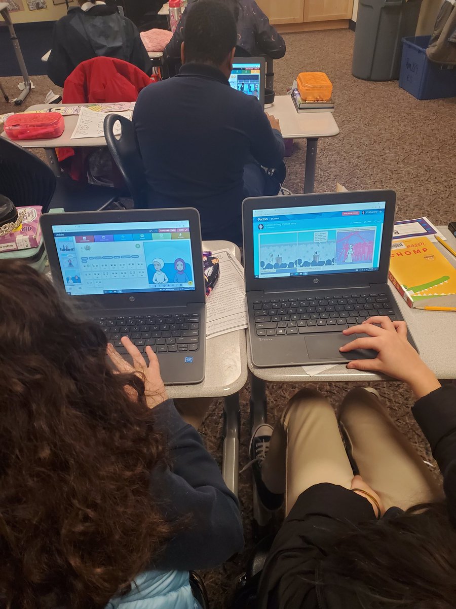 FabFauvelle's tweet photo. @FoxboroughRCS Students in Mr.Fauvelle's class use @Pixton to review non violent protest methods used by Martin Luther King Jr and Malala Yousafzai. #fabulousfauvelle #pixton #MLK #malala https://t.co/CF3t8blBc6