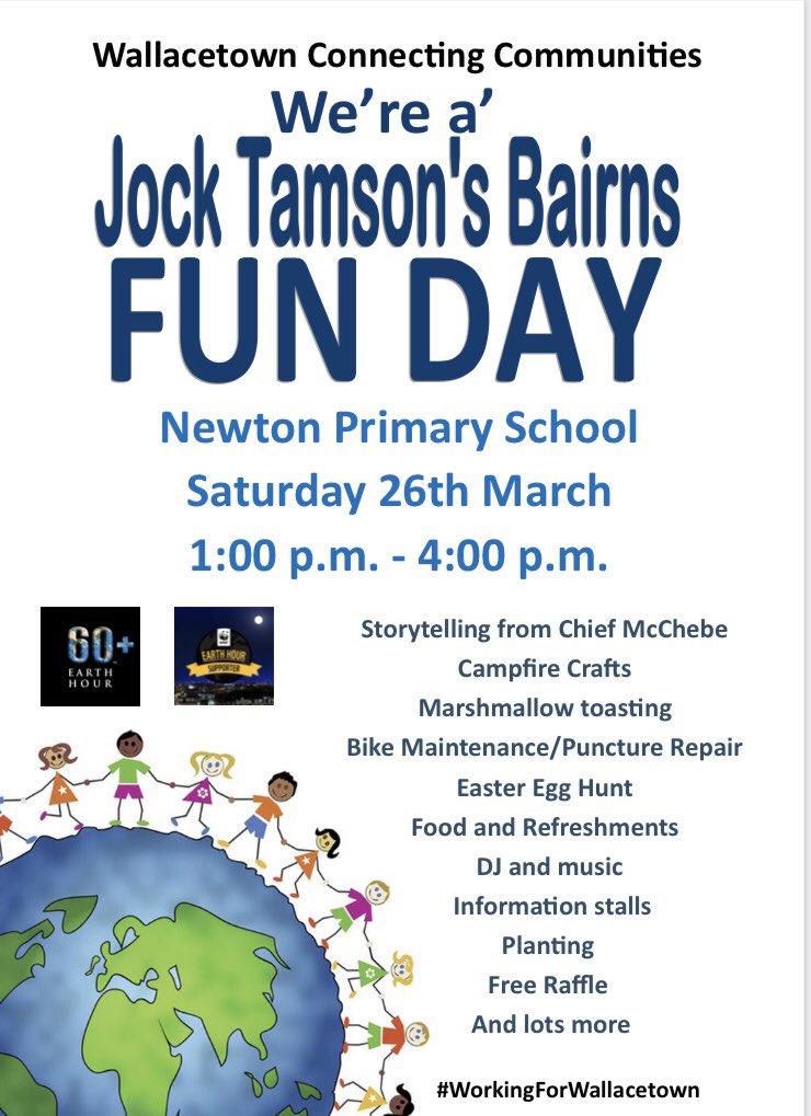 WallacetownH's tweet photo. Just a reminder of Wallacetown’s upcoming Jock Tamson’s Bairns community event.
More activities and fun &amp; games being added each day. 
Come along and tell us what you’d like to see happening in the area, and find out about ways you can get involved! 
#WorkingForWallacetown https://t.co/iVf9gIk4nv