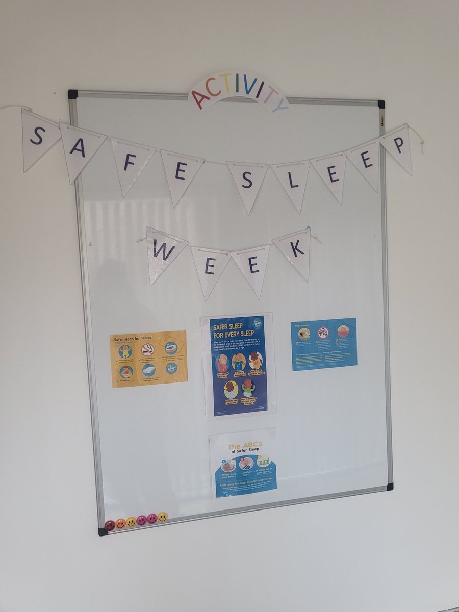 MBULAURAJS's tweet photo. This week its all about raising awareness on Safer Sleep 👶🏻.. Our patients will take part in education &amp; receive lots of helpful advice whilst also getting interactive with some activities here at the MBU in Glasgow 🏨🏴󠁧󠁢󠁳󠁣󠁴󠁿 ..  #SaferSleepWeek  #Raisingawareness 
@LullabyTrust https://t.co/zM97aPBZjv
