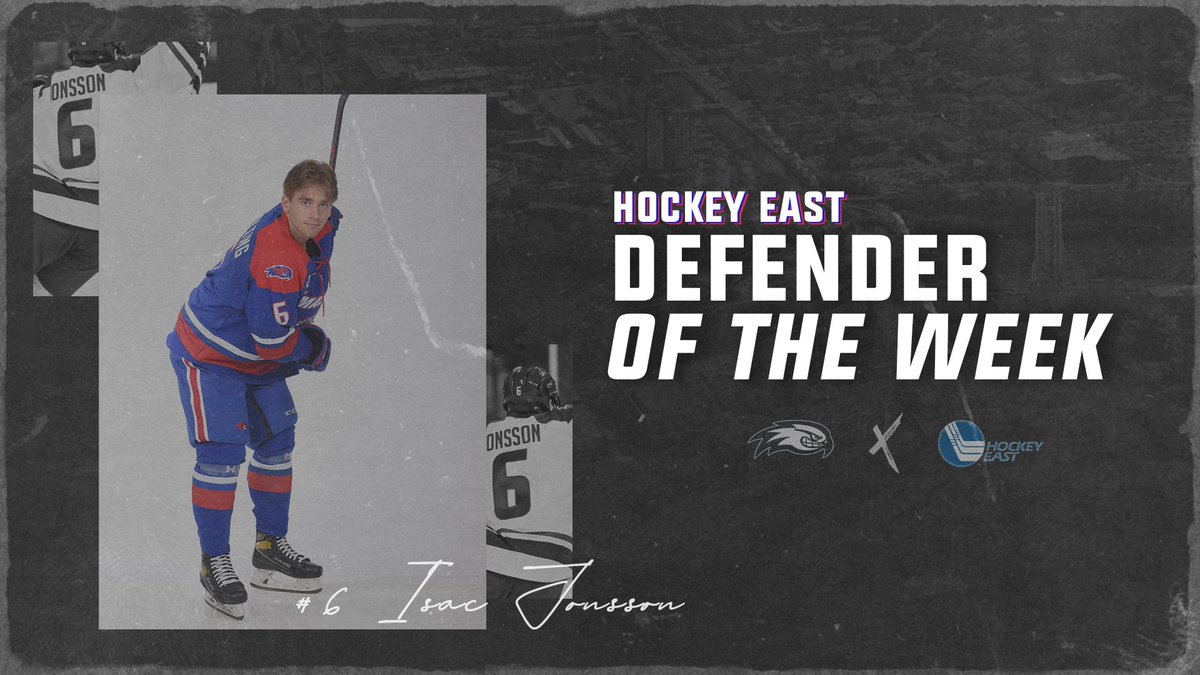 Big players get rewarded 😤

Sticks taps all around for Isac Jonsson, this week's <a href="/hockey_east/">Hockey East</a> Defender of the Week!

🔗: bit.ly/3MIkbPH

#UnitedInBlue | #HockeyEast
