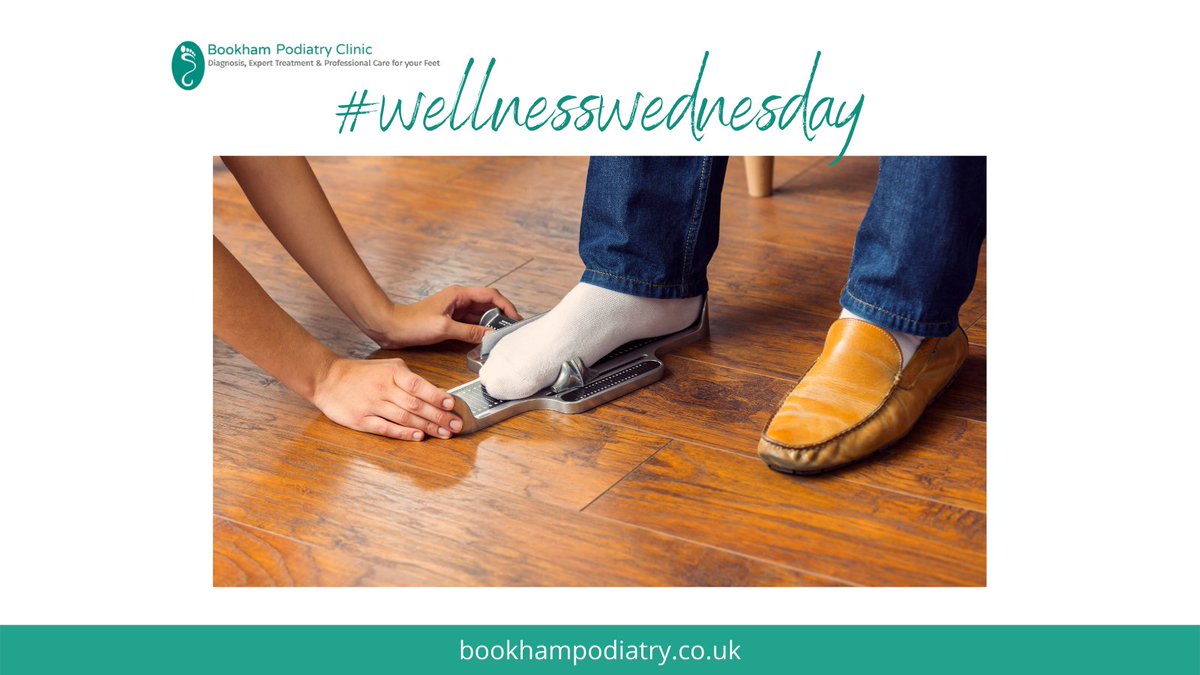 Having your feet measured is not just a thing for children. As we get older our feet change in both size and shape so it’s always getting them measured by a professional to ensure you are wearing the correct fitting shoe. #bookham #Podiatry #wellnesswednesday