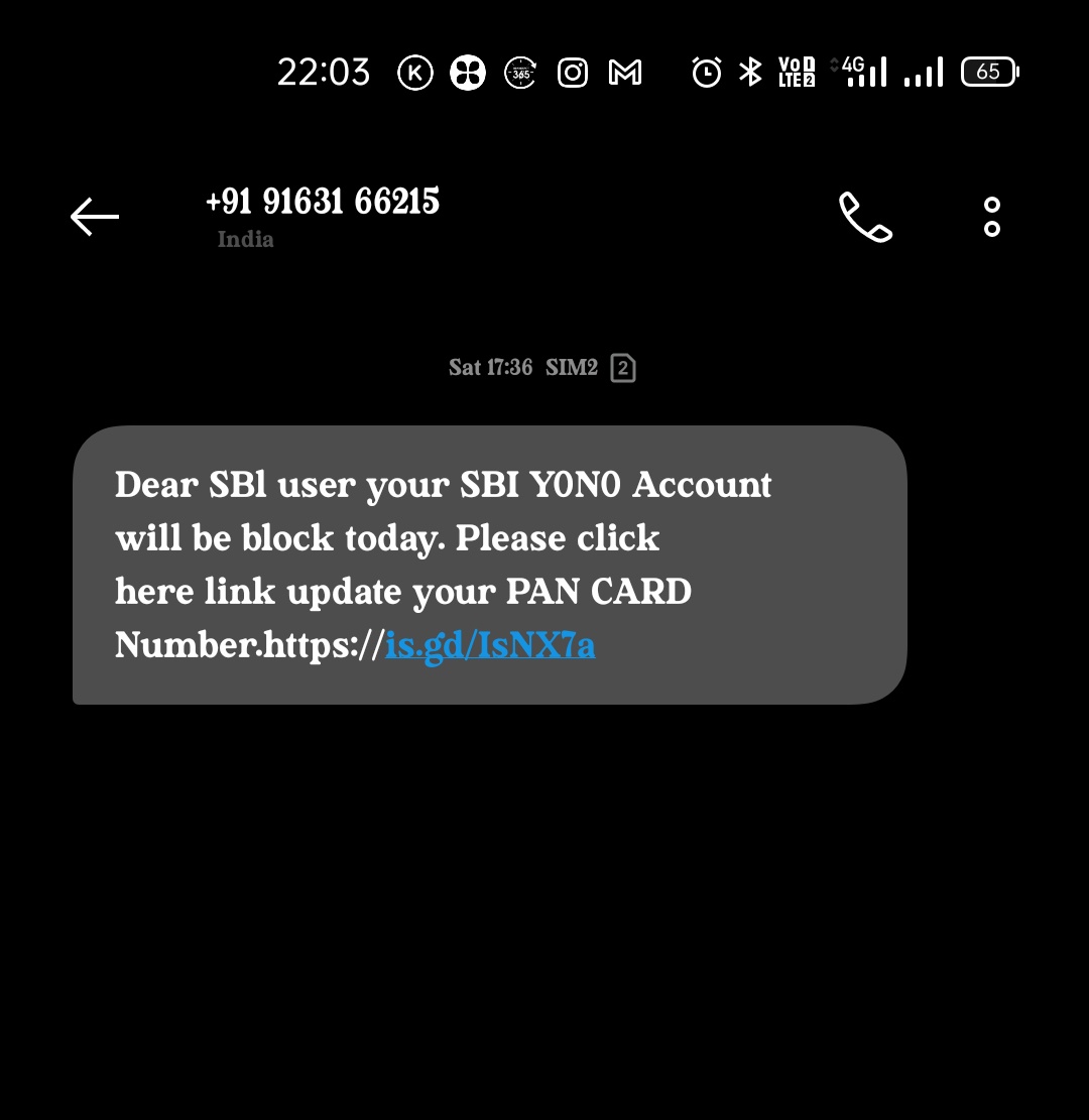 NANALONDHE's tweet photo. @TheOfficialSBI is it ur official mobile No.? for sending such a massage.@RBI https://t.co/Y5fxHEzNUx