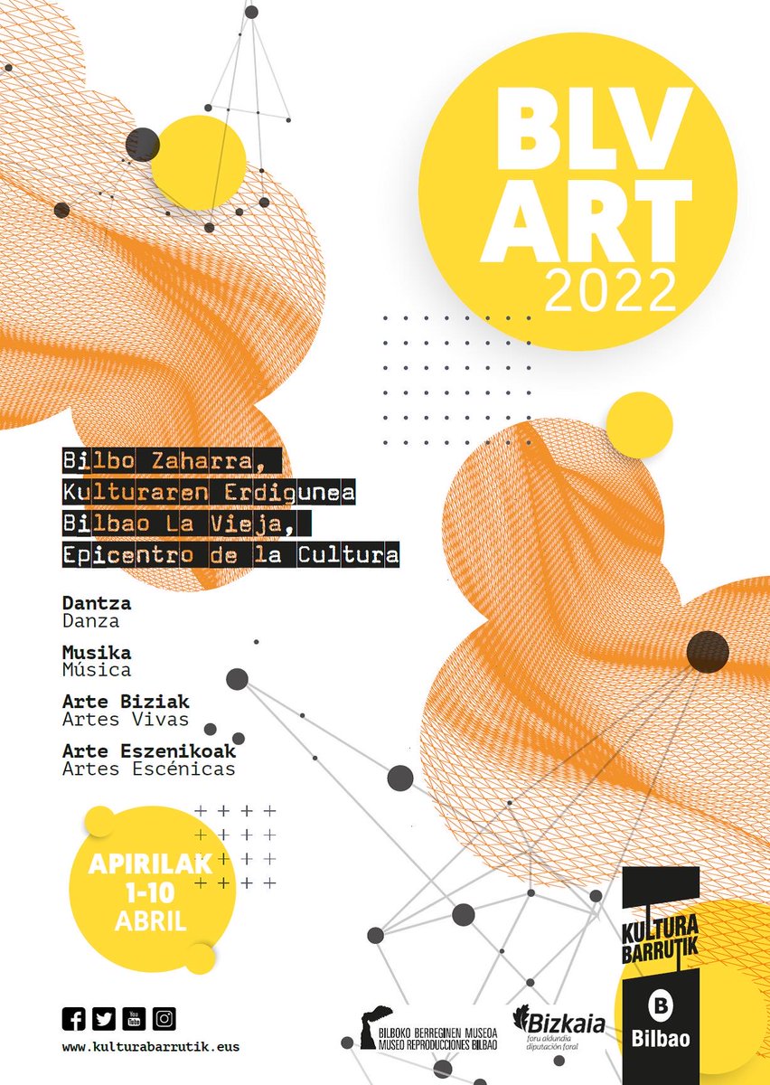 bilbao_udala's tweet photo. 🅱️ Del 1 al 10 de abril se celebrará la XVI edición del Festival #BLVART centrado en mostrar nuevas formatos de creación artística en diferentes espacios de Bilbao La Vieja 🔗 https://t.co/BbhKX73Puq
#BilbaoKultura #KulturaBarrutik @BilbaoKultura https://t.co/951BnEynEL