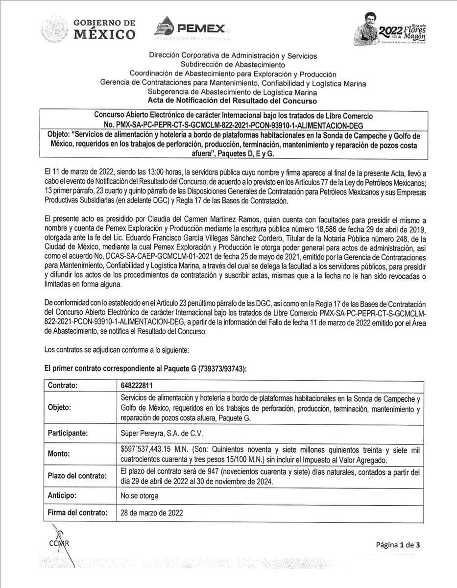 linozentella_'s tweet photo. Denuncia al 9933989844... Definen lici GCMCLM (Gaby del Olmo) 822-2021-PCON-93910-1 Alimentación-DEG, comida para plataformas: Paquete G, contrato 648222811, $597,537,443 mdp, para la tabasqueña Súper Pereyra, que relacionan con El Agrónomo desde que ganó el contrato 648229801... https://t.co/f5cLdtefpV