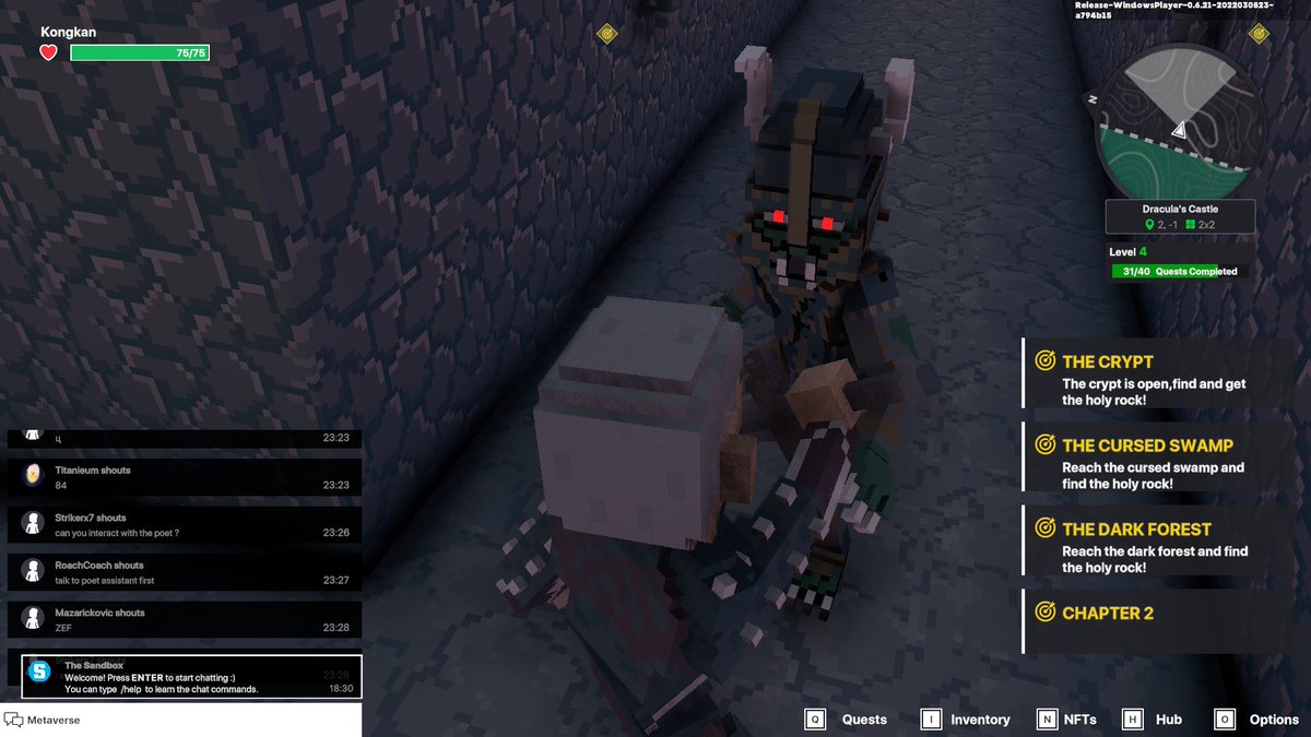 observentoir's tweet photo. @TheSandboxGame I just participated in the daily #SandboxAlphaS2Contest for a chance to earn up to 1,000 $SAND! Starting March 10 - Show your love for Dracula. Check out my screenshot below! 👇 #SandboxAlphaS2 https://t.co/CYvyCZMgjV