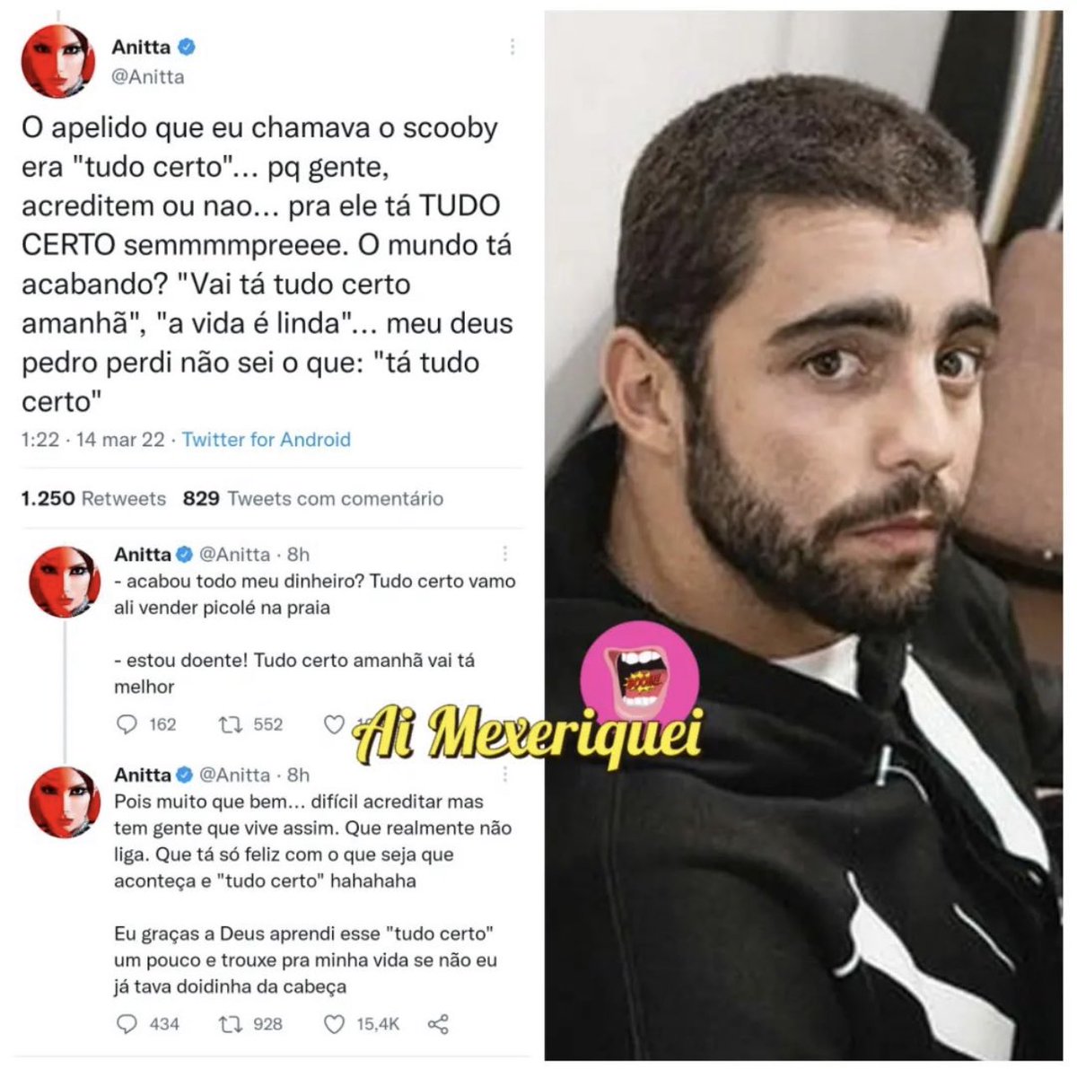 FernandaDelfino's tweet photo. E tá tudo certo!!! Que bom seria viver sempre leve #FicaScooby #BBB22 https://t.co/4olRztPPpv