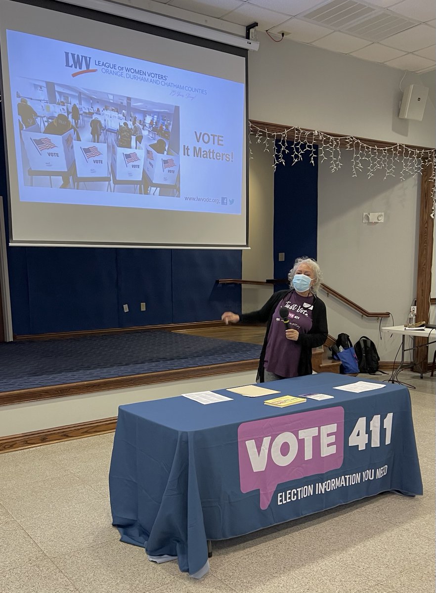 We loved seeing everyone at the Chatham Senior Center in Silver City and providing voter education and information on Vote411! 🤩