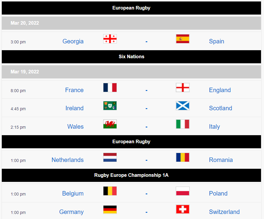 Thomas_Wheelock's tweet photo. This weeks matches for this week
All matches in starting order (GMT):
@ScrumQueens @rugby_europe @rugby_global
 @RugbyScribbler @yscrugby  #Rugby #wrugby #womensrugby @AmericasOval
@dominicrumbles @spkeene @WorldRugby https://t.co/dFCLVIaLxb
