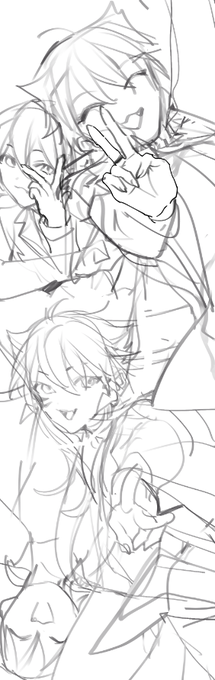 がっくんめちゃ衣装あるの全部描きたいから全部詰めたけど普通に無茶 