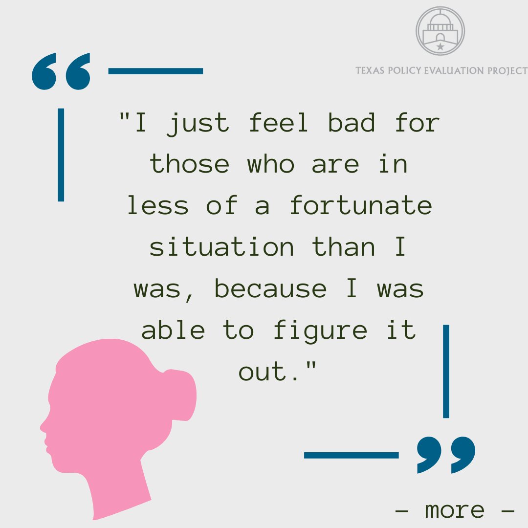ResoundRH's tweet photo. A new TxPEP research brief "Out-of-State Travel for Abortion Following Implementation of Texas Senate Bill 8" features interviews with 65 Texans who sought care in neighboring states. 

A common theme: hardship. https://t.co/Rxxtdnkwwn