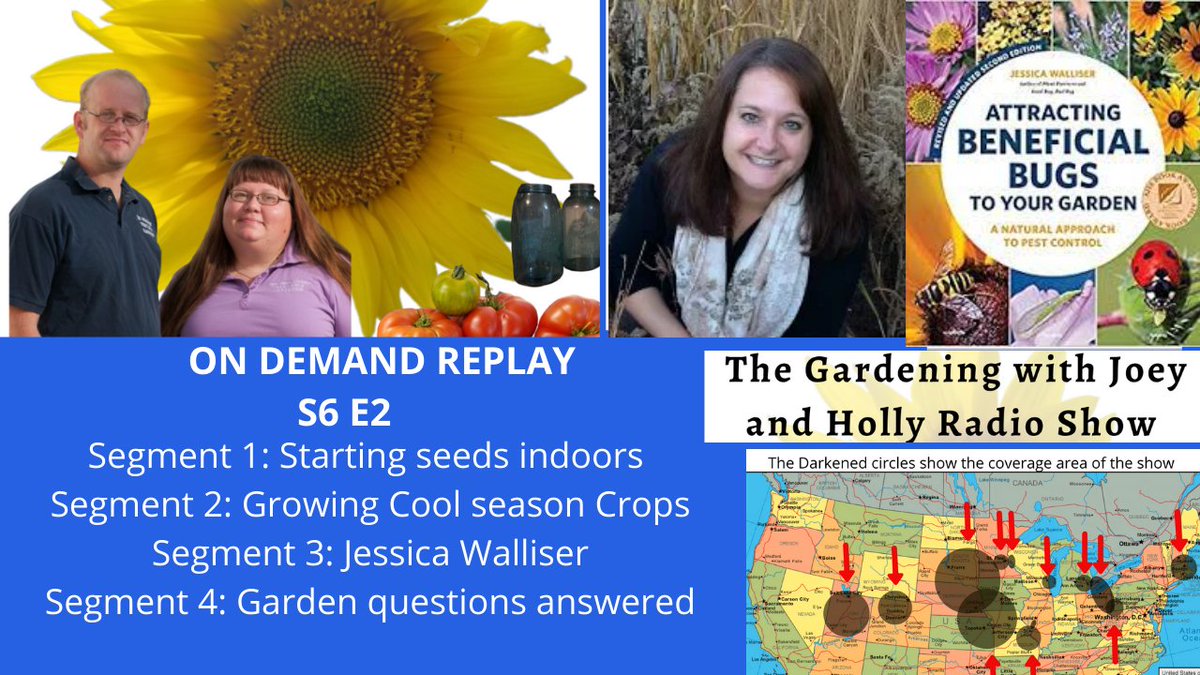 S6E2 of The Gardening with Joey &amp; Holly Radio Show  
Seg 1: Starting seeds in doors
Seg 2: Cool weather crops
Seg 3: Jessica Walliser 
Seg 4 Garden questions answered
Thanks to <a href="/RootMaker/">RootMaker</a> for sponsoring the show 
Download here:
podomatic.com/podcasts/thewi…