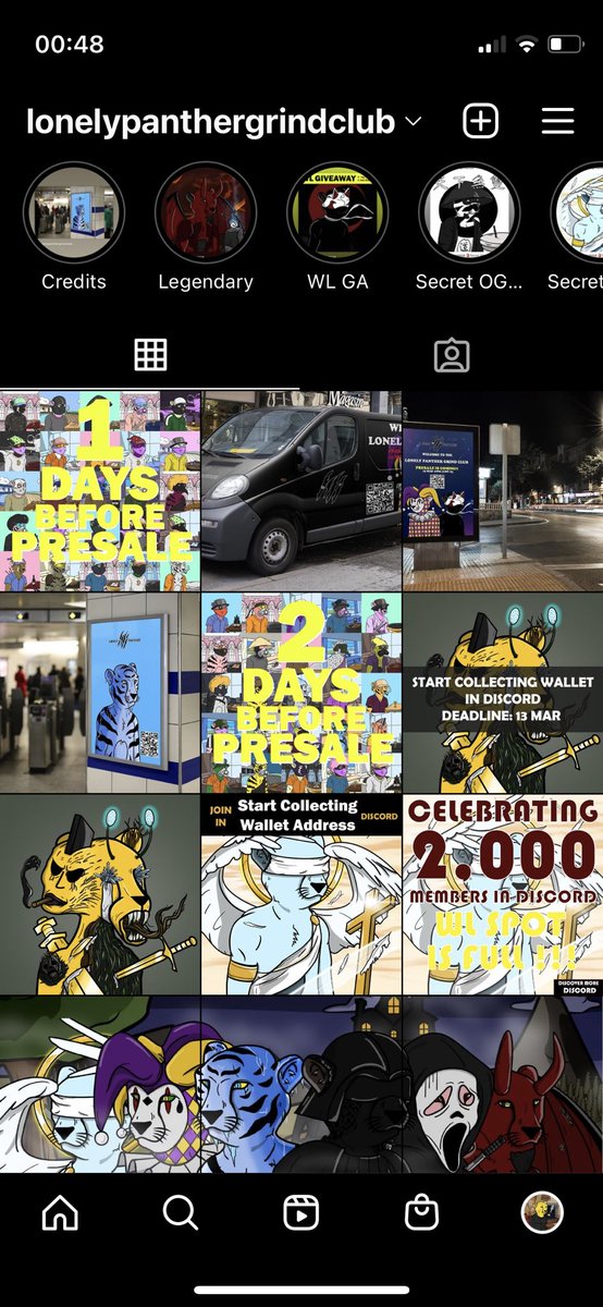 Check out the latest 3 fans credit posts in IG, really appreciate!!
Btw, presale 500WL mint is arriving tmr!! 10PM and don’t miss it!!

#nft #nfts #nftdrops #nftdrop #NFTCommunity