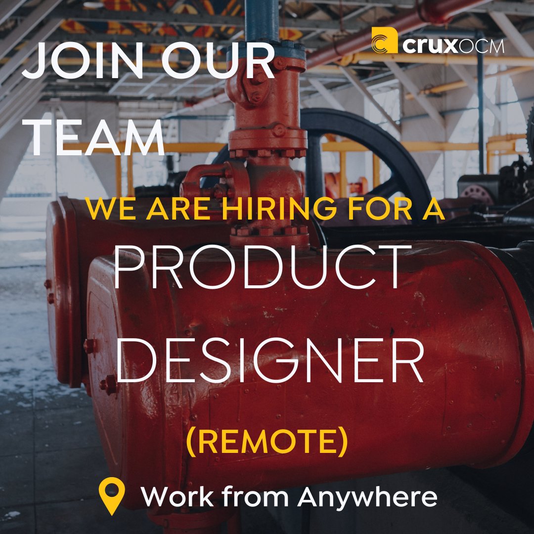 CruxOcm's tweet photo. We’re looking for an experienced #ProductDesigner to join our team and help shape user experiences for complex applications.

Does this sound like you? Click below to apply 
https://t.co/cilNCsgBYQ

#remotejobs #remotejobshiring #remoteworking #productdesignerjob #productdesigner https://t.co/luJ29noQge