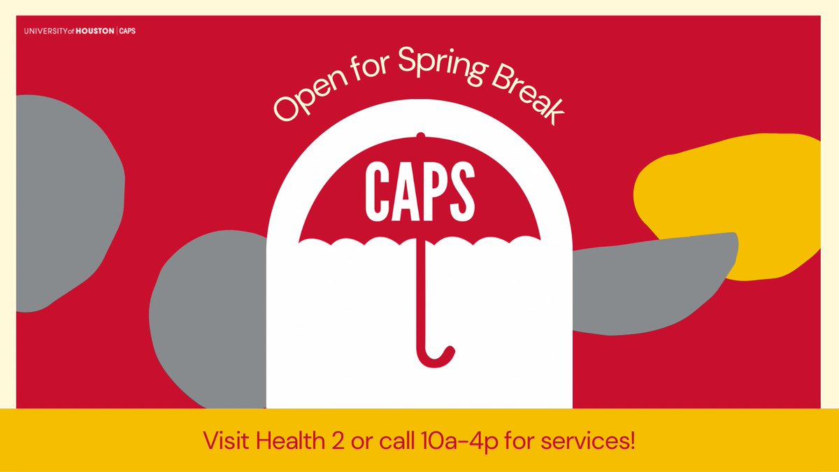 UH_caps's tweet photo. We’re here! Drop in o give us a call 73-743-5454. #CapsCares #MentalHealth #SpringBreak https://t.co/eTQdN2GI1L