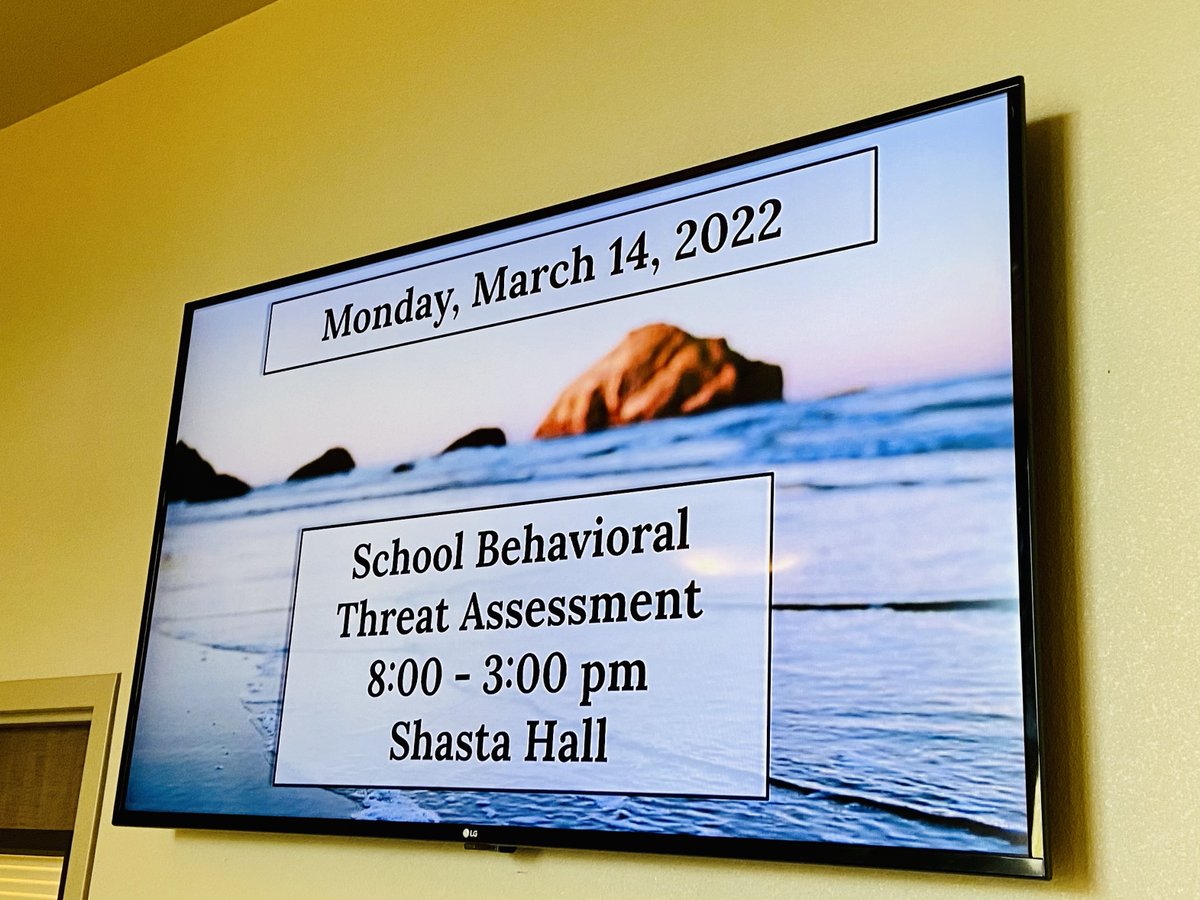 ShastacoeP's tweet photo. Great community training today bringing together educators, administrators, counselors, school psychologists, law enforcement, and the district attorney's office. Supporting our students and community members. @ShastaCoe  @reddingpolice  @ShastaCountyDA https://t.co/q0SNDul2r4