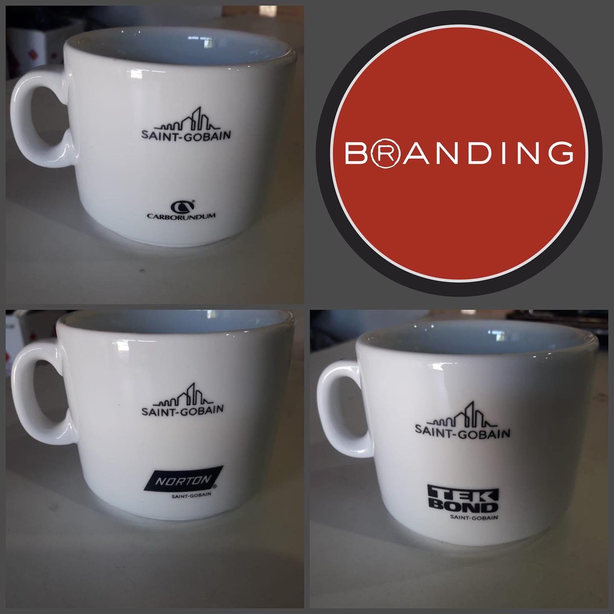 Tazas  de Cerámica - diferentes logos para #saintgobain  
<a href="/Branding_ARG/">Branding Argentina</a> 

#regalosempresariales #promocionales #gimmick #promotion #promoproducts #argentina #regalospromocionales #tazaspublicitarias #logo
