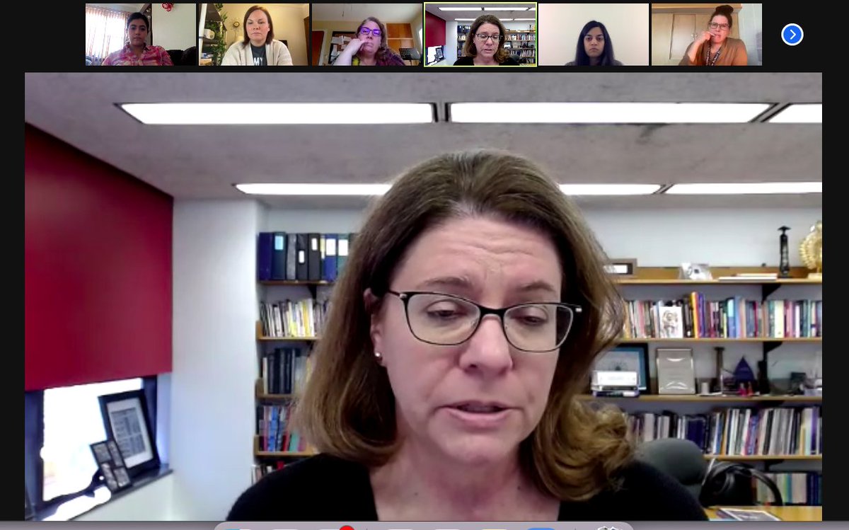 BilingualCDiaz's tweet photo. What a great way to celebrate #PiDay and wrap up our book study on Teaching Math to Multilingual Students -- we got to have a Q &amp; A with one of the authors of the book, @KathrynChval!  @uic_mcmi #mcmi_pd #MTBoS #iteachmath #mathteacher #multilingual #NCTMresources https://t.co/6TbiUtj1Kc