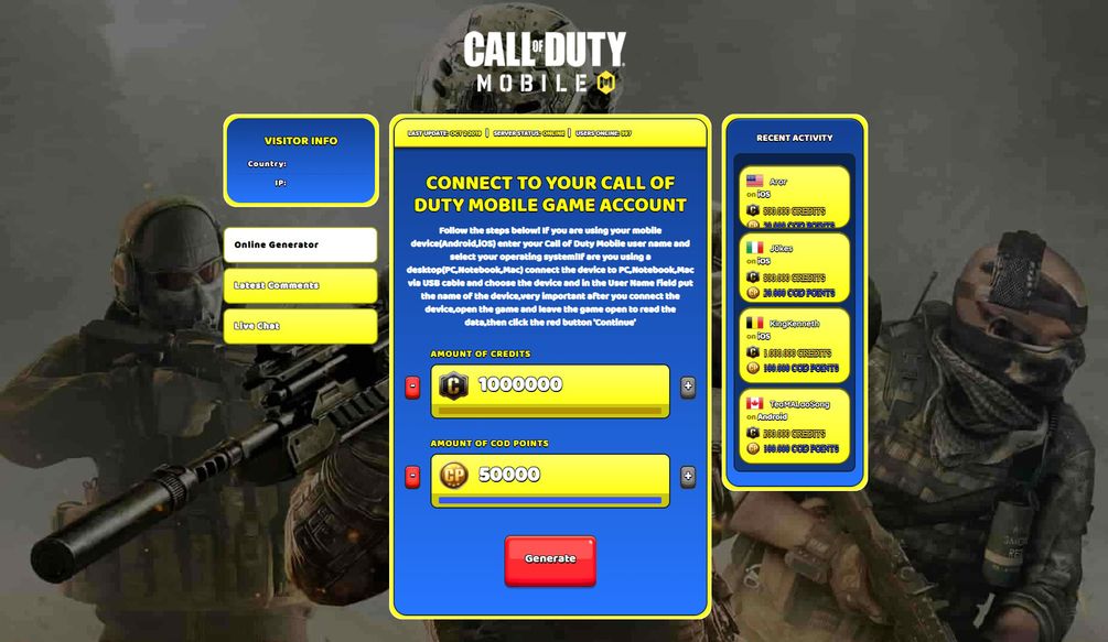 Код игры call of