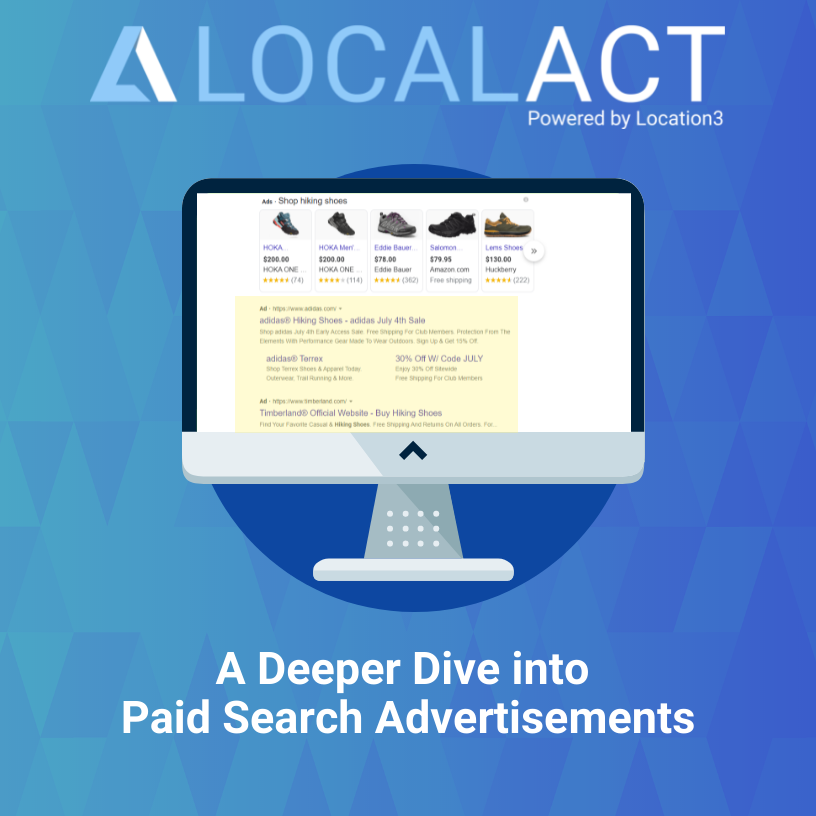 _LOCALACT's tweet photo. There's a lot of discussion around the ever-changing Paid Search ads. We dug a little deeper into important reasons it should be a part of your marketing strategy.
Read more here: https://t.co/sjanhw6MnB

#franchisemarketing #digitalmarketing #LOCALACT101 #googleads #microsoftads https://t.co/R9N83tOUKN
